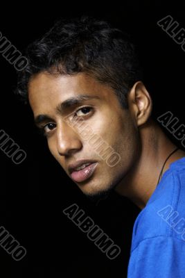 Portrait of young indian man