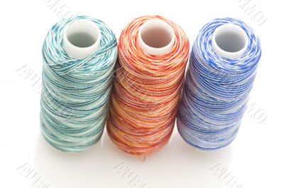 Multicolored sewing rolls