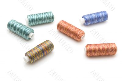 sewing rolls on white