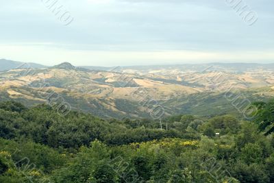 Panoramic view from Abbadia San Salvatore (Tuscany)