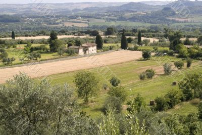 Landscape in Tuscany near Sarteano