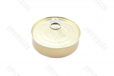 Tin with canned food macro