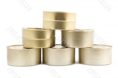 tinned food on white