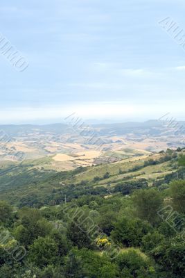 Panoramic view from Abbadia San Salvatore (Tuscany)