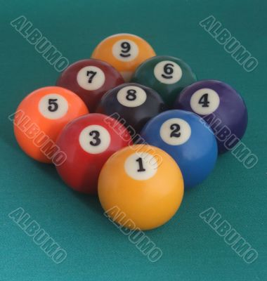 billiard balls