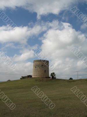 old castle on a hill