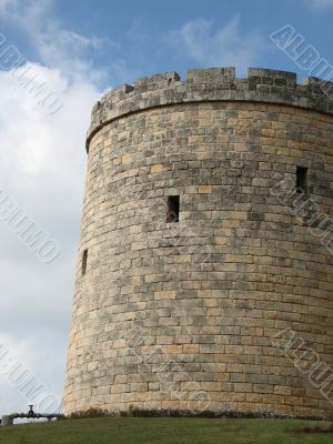 old castle on a hill