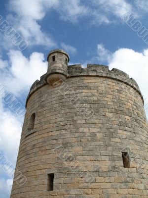 old castle on a hill