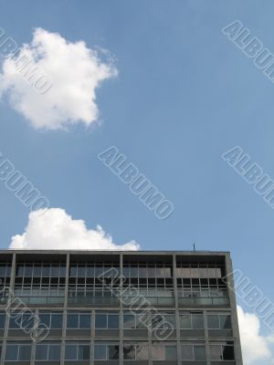 modern glass building