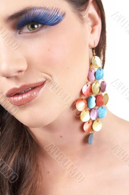 Portrait of beautiful brunette woman