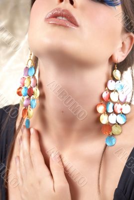 Portrait of beautiful brunette woman