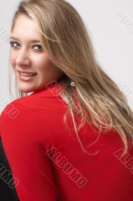 Beautiful blonde woman