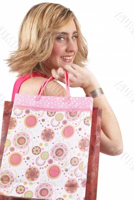 Portrait of beautiful blonde woman