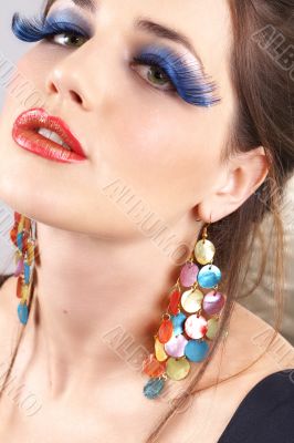 Portrait of beautiful brunette woman