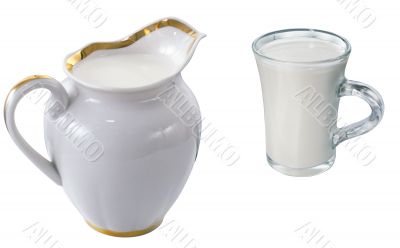 A cup of milk