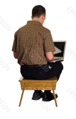 Working On Laptop