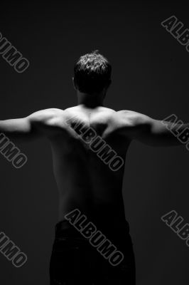 muscular back