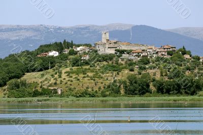 Trasimeno Lake (Italy) at summer