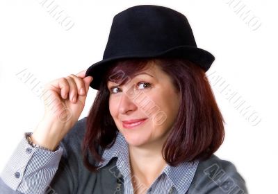 The lady in a hat