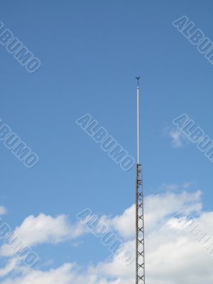antenna in the blue sky