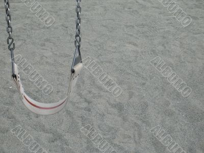 swing in a play area
