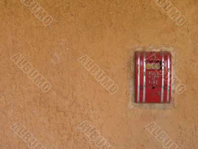 fire alarm on a wall