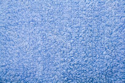 blue towel