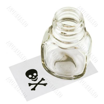 Cupping-glass and skull and crossbones