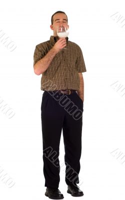 Milk In Wine Glass