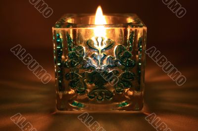New Year`s candle