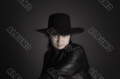 woman in hat