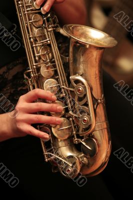 saxophone player