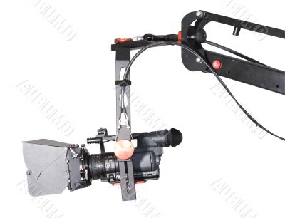 hd camcorder on the crane