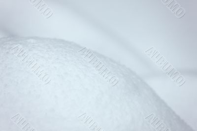 snowdrift close up
