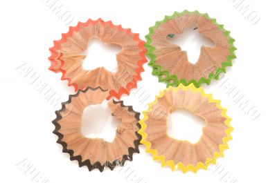 Colored Shavings from pencils