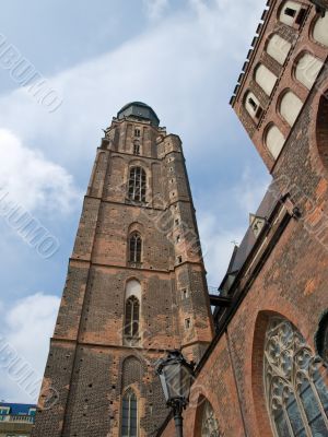 Wroclaw cathedral view summer day
