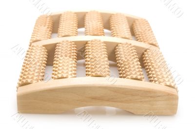 wood massager closeup