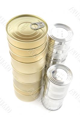 canned-goods on white