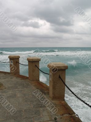 blue tropical ocean view