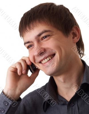 Young man with mobile phone