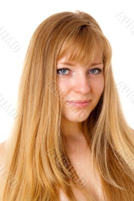 Portrait of the blond girl