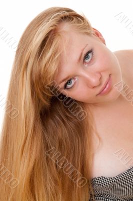 Portrait of the blond girl