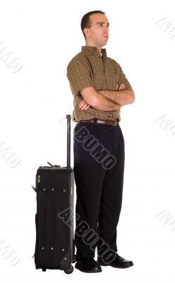 Man Waiting With Luggage