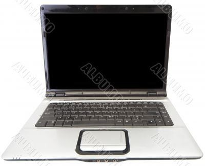 Laptop on a white background