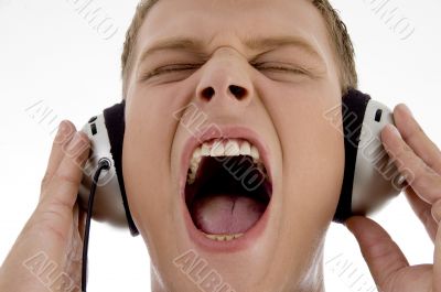 male crazy for music