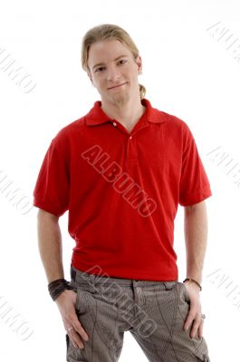 handsome caucasian male posing