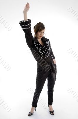 standing sexy woman