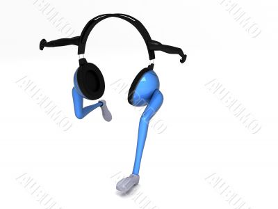 running headphone