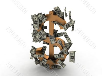 bunch of dollars
