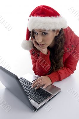woman with laptop